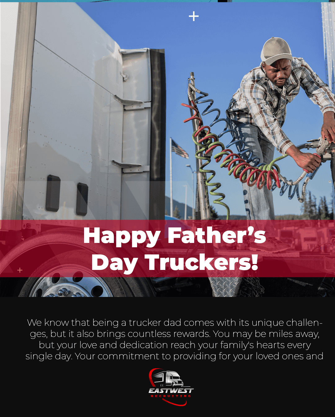 Trucking company paid social ad variant