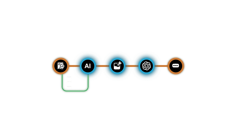 In-lesson video player on the learning platform