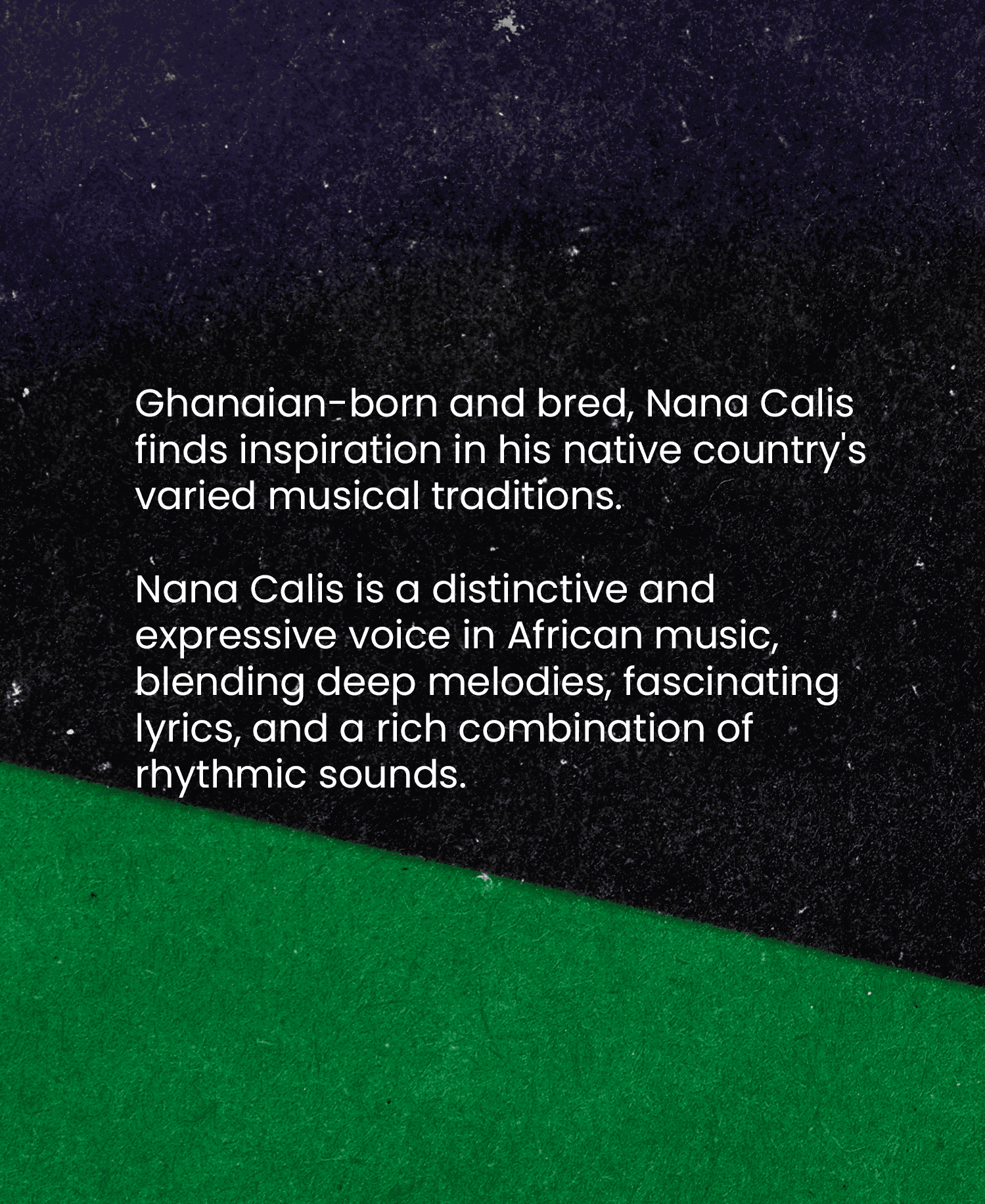 Produced artist spotlight for a contest semi-finalist